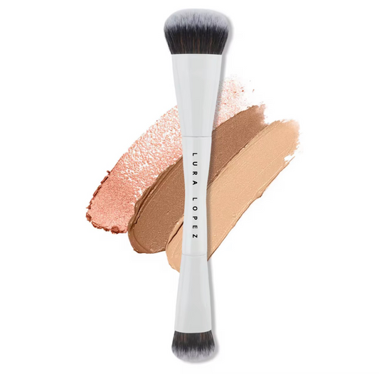 Lura double-ended blush brush