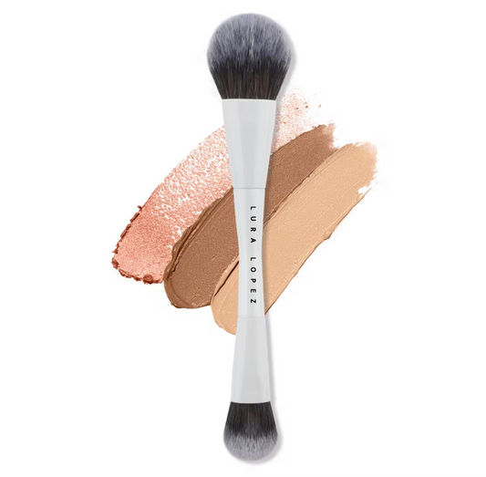 Lura double-ended powder brush